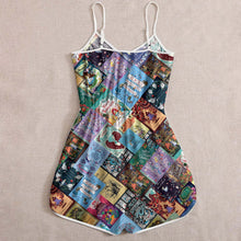 Load image into Gallery viewer, Alices Adventures Wonderland  Pattern Rompers For Women
